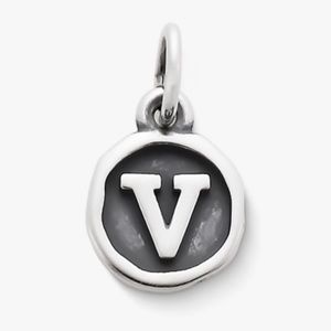 James Avery "V" initial charm